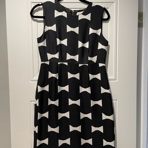Kate Spade black and white bow Dress